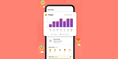 Illustration of the mobile application for Tenang