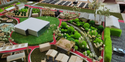 urban farm at residence area