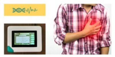 Illustration demonstrating heart attack