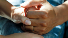 holding hands