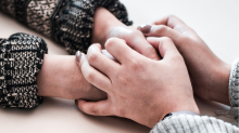 comforting hands