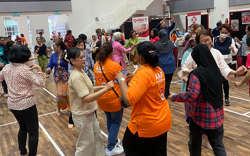 Cultural flash mob dance