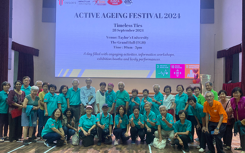 Group picture of seniors from DJSCA (Damansara Jaya Senior Citizen Association)