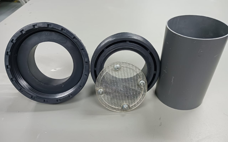 prototype for the water gutters 