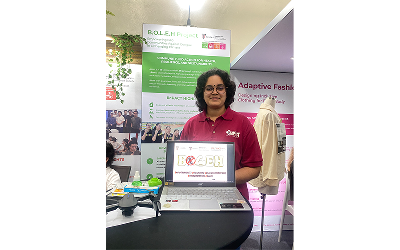 Dr Girbashini (Bachelor of Medicine, Bachelor of Surgery graduate) from the B.O.L.E.H Project team 