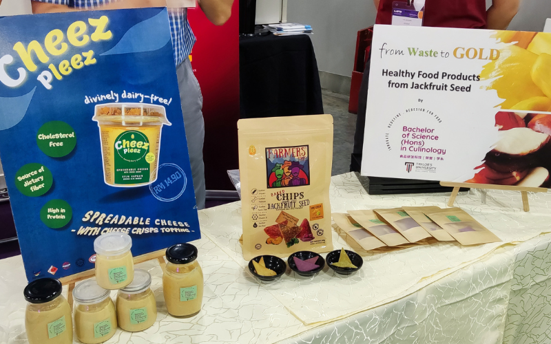 Photo of the healthy products by Taylor's students
