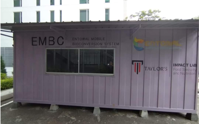 Our own mobile bioconversion system, sponsored by our partner Entomal Biotech