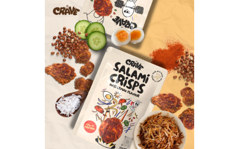 “Ento Snacks: Crave Salami Crisps” made from BSFL