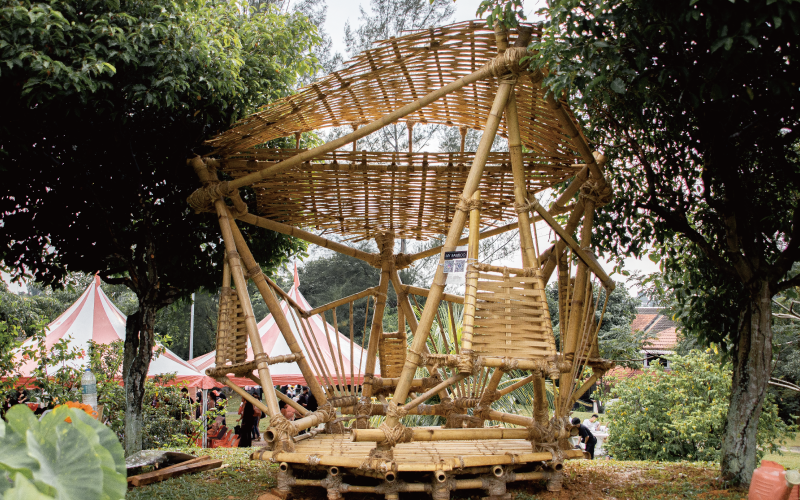 The bamboo architecture by Taylor's architecture student