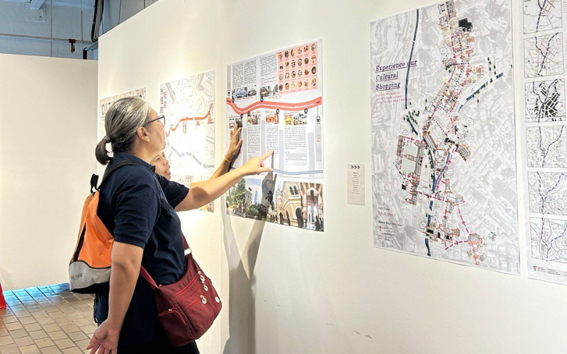 Guests exploring the Cultural Mapping Exhibition