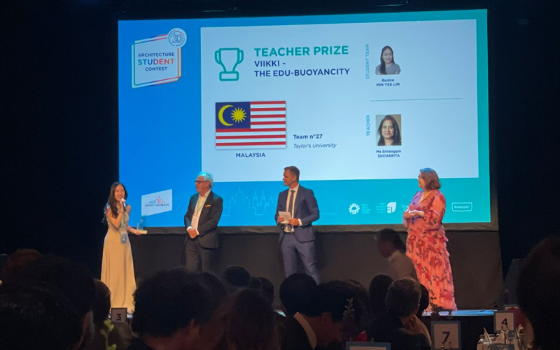International Teacher Prize for climate-resilient project.
