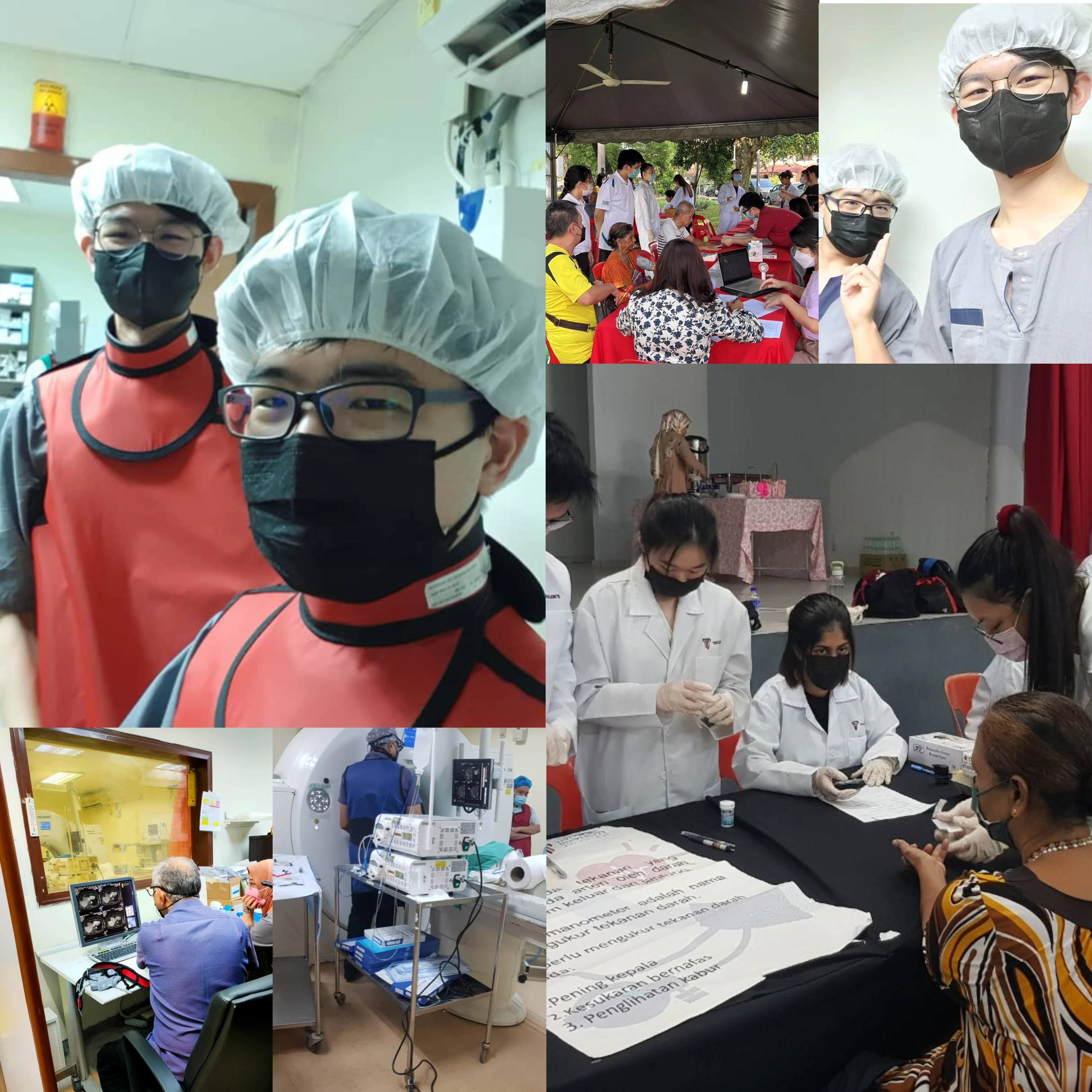 Taylor's student in the lab