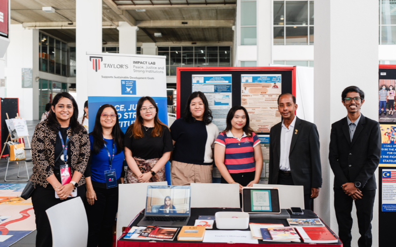 “Peace, Justice and Strong Institutions", a Taylor’s University Impact Lab, was one of the partners that supported the conference.