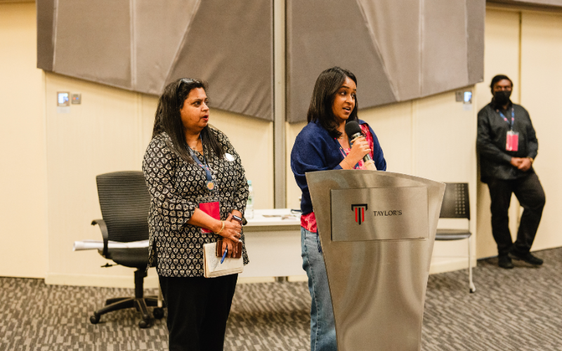 Bina Ramanand (Lead Coordinator, Family Frontiers, Malaysia) and Maalini Ramalo (Director of Social Protection, Development of Human Resources for Rural Areas, Malaysia) wrapped up the 4-day conference.