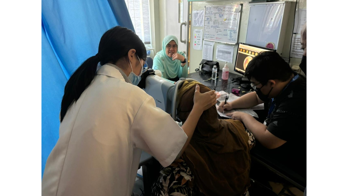 Ocular Health Screening outreach led by AP Dr Prabal Bhargava, with over 450 patients screened.