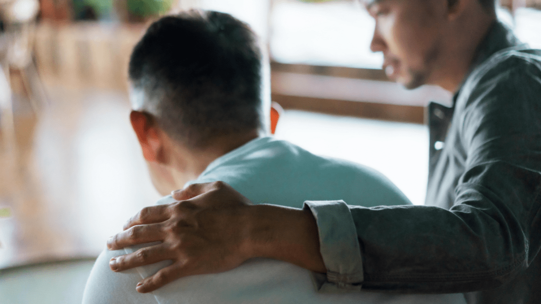 Counsellor with a male patient