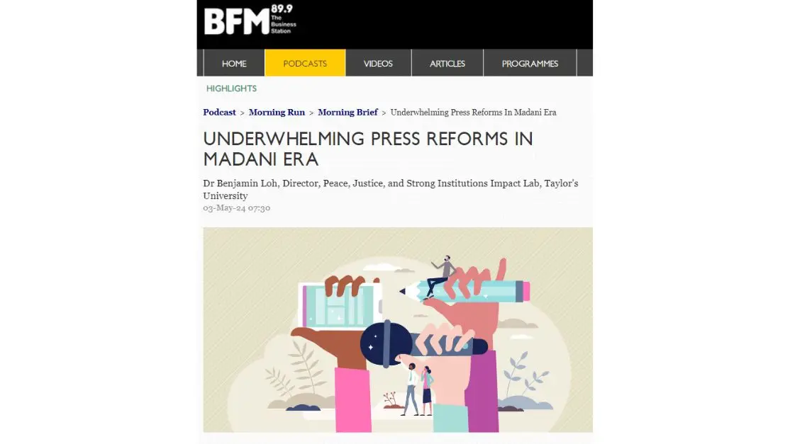 BFM Underwhelming Press Reforms 