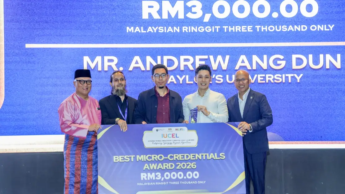 Best Micro-Credentials Award 2026 presented at IUCEL 2026 for Anchor, Augment, Assure