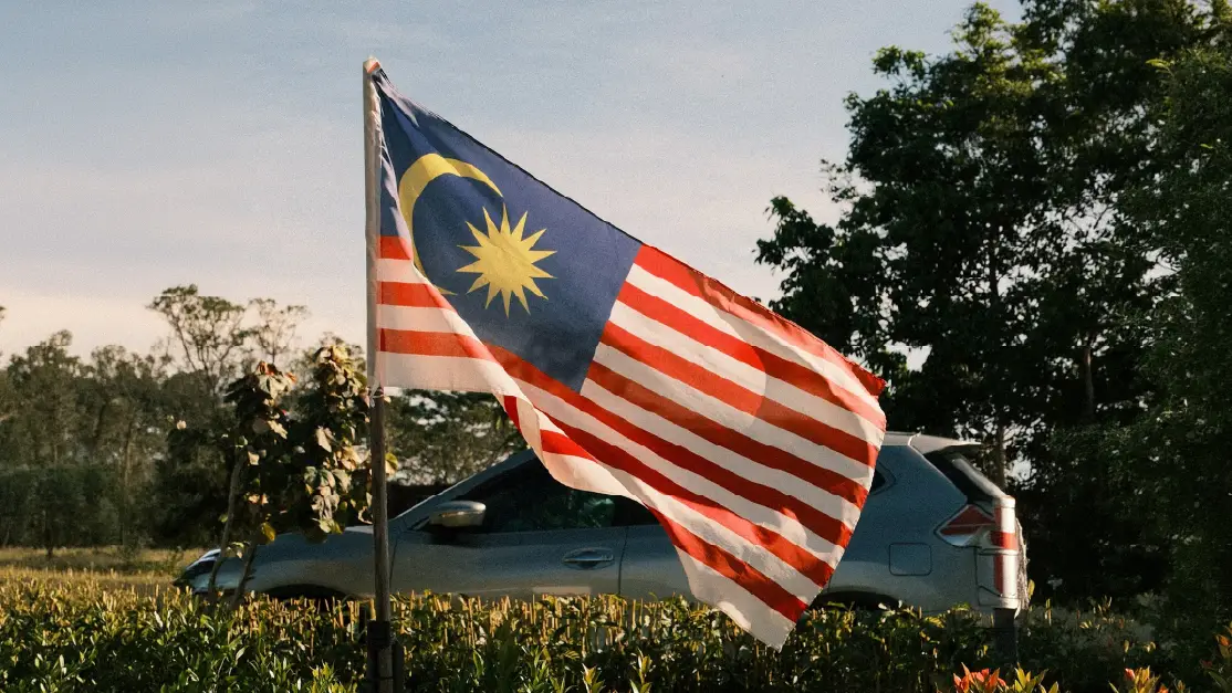 Jalur Gemilang flying proudly