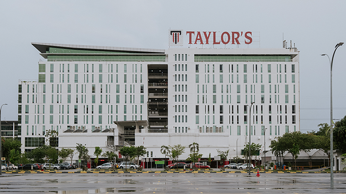 Side view of Taylor's academic block