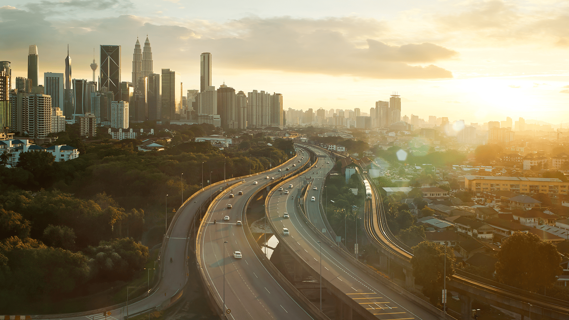Kuala Lumpur in the evening