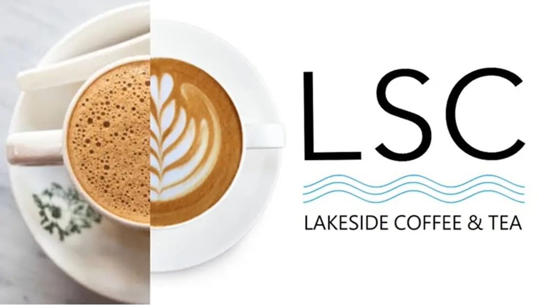Logo for lakeside coffee