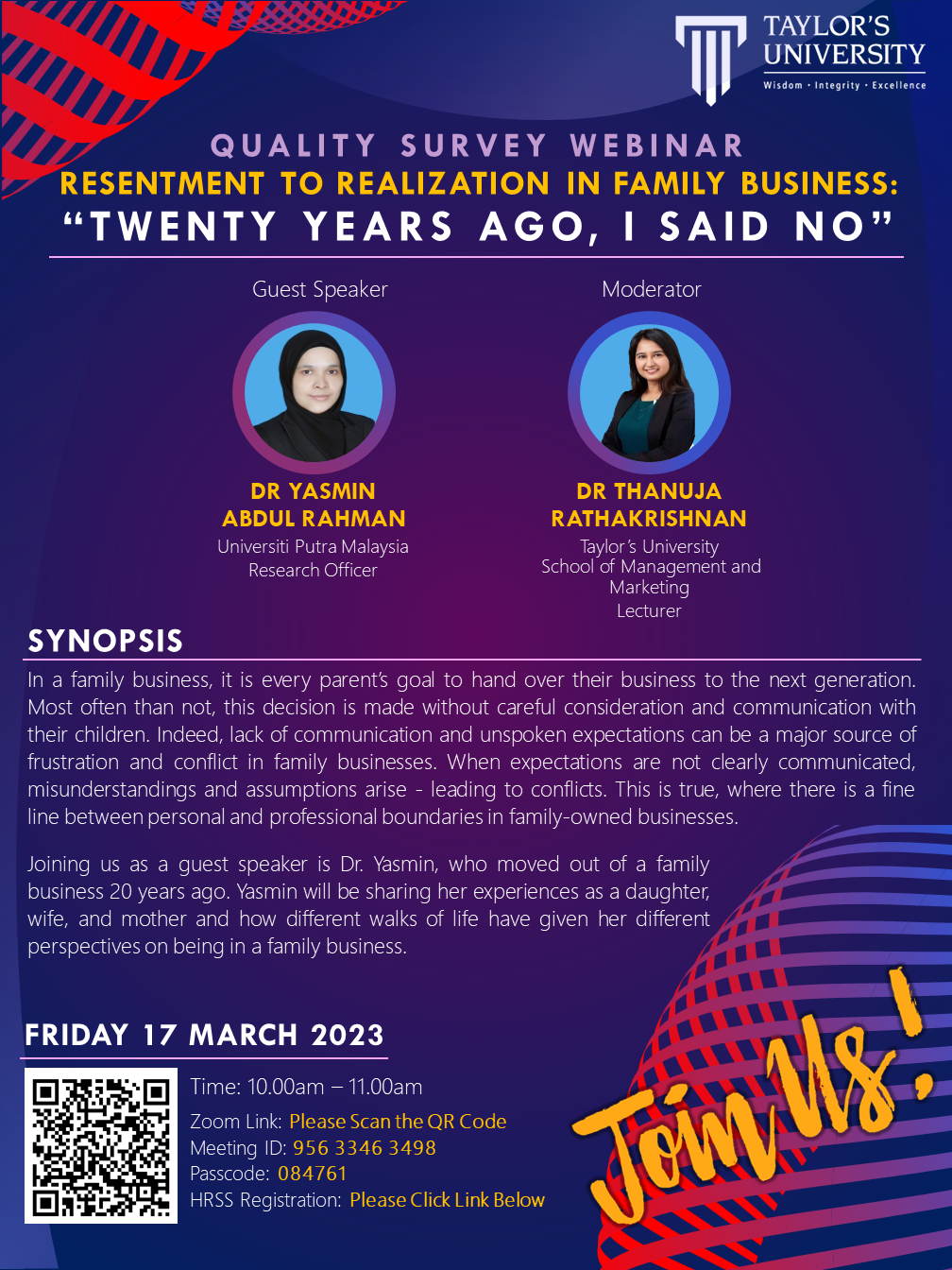 Poster for the event