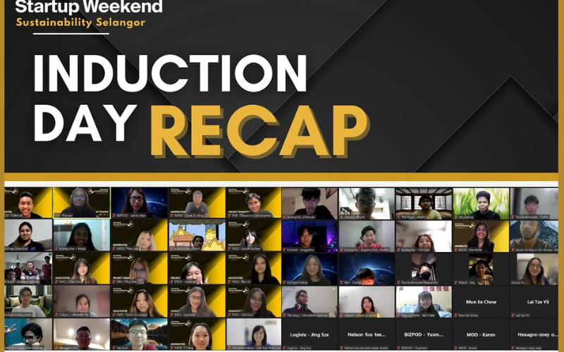 Screenshot showing the group photo for the induction day for the competition