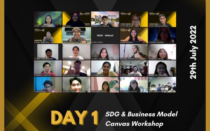 Screenshot showing the SDG and Business Model for Canvas Workshop