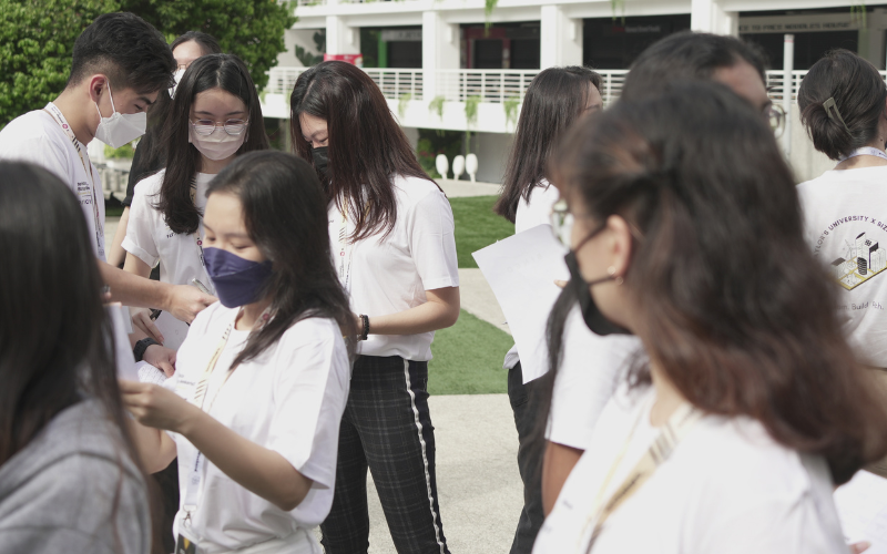 Ice breaking session among the students