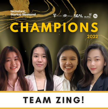 Poster showing the champion of the competition
