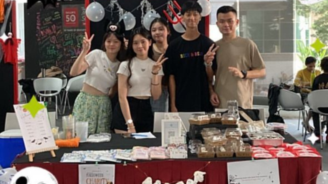 group photo of team The Qbies during Bazaar