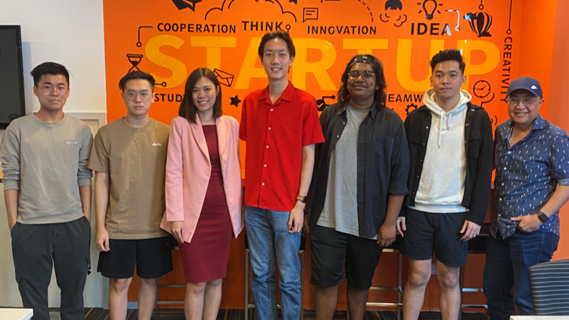 Photo of student with Founder