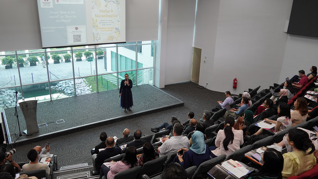 students in a lecture theatre