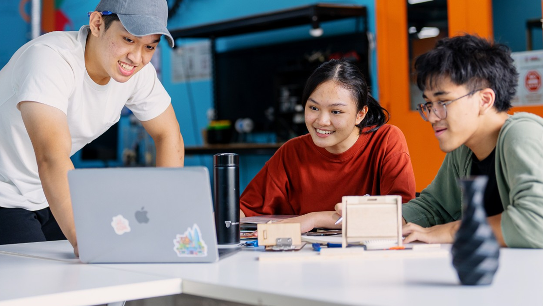 Taylor's engineering student in the Taylor's makerspace