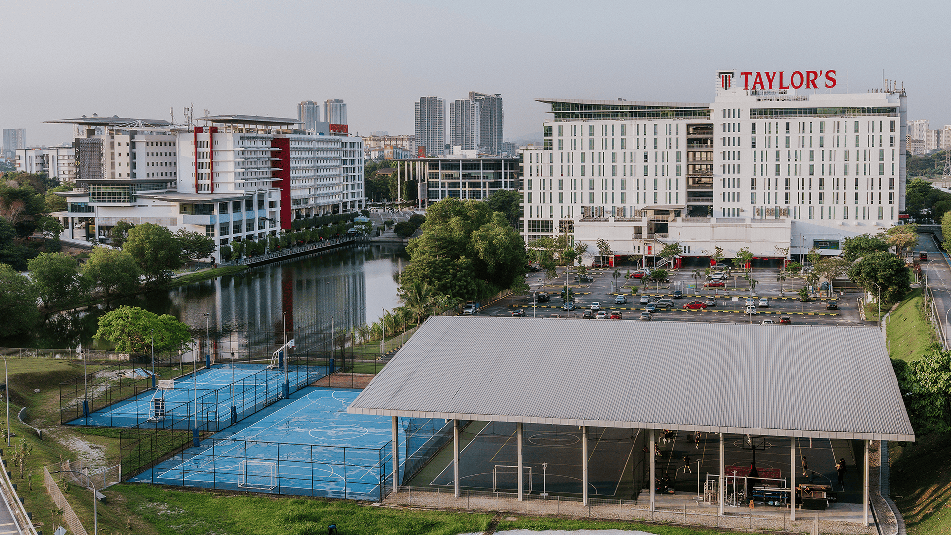 Aerial view of Taylor's Lakeside Campus