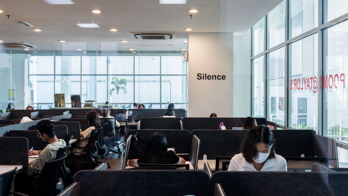 image of a study space during daytime