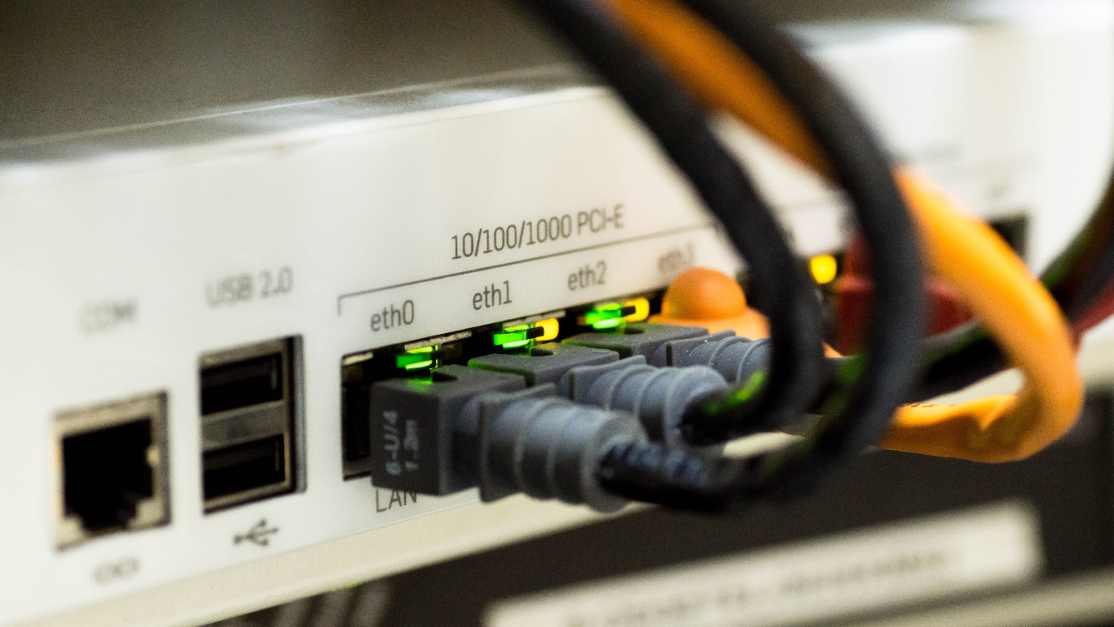 image of the back of a router