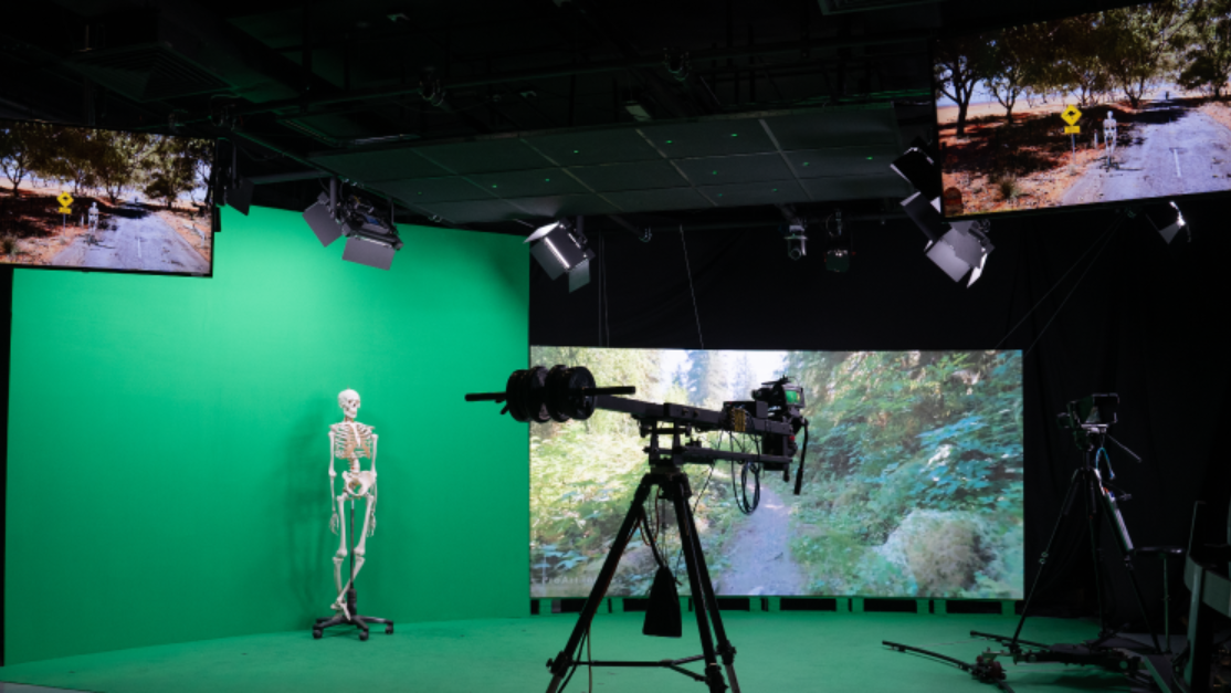 empty stage of a xr facility