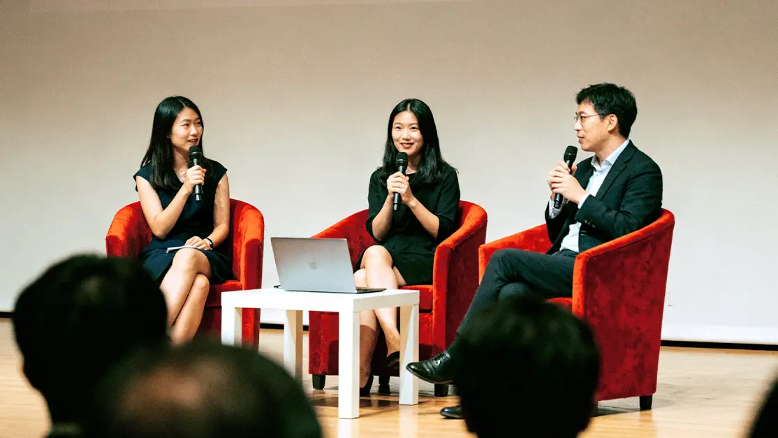 Panel speaker during the event