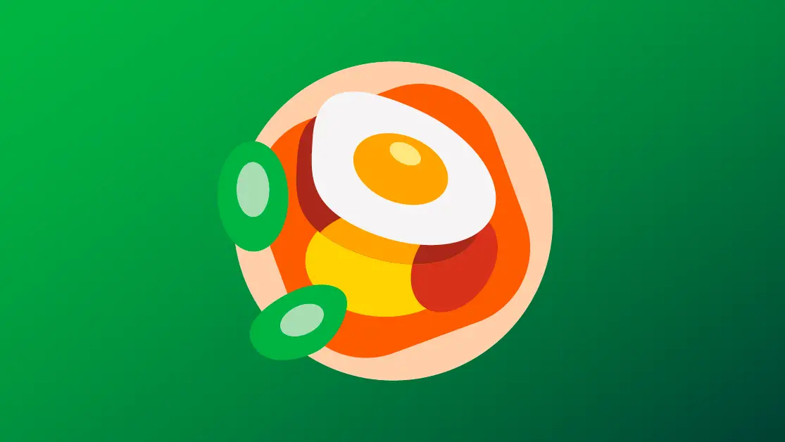Icon depicting egg with other food
