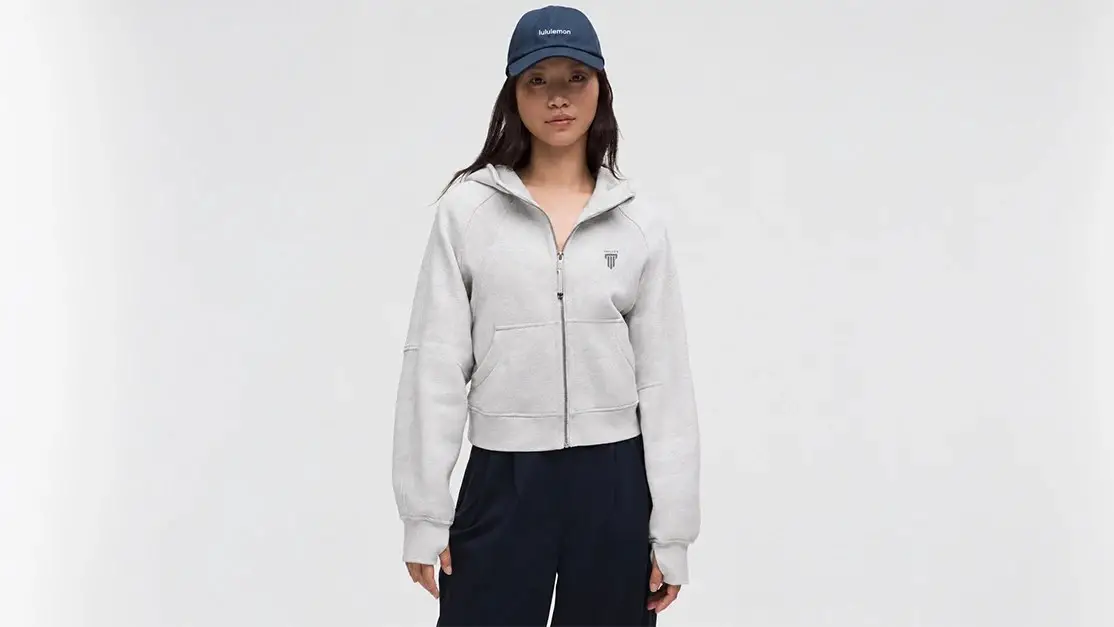 Scuba Oversized Full-Zip Hoodie in grey