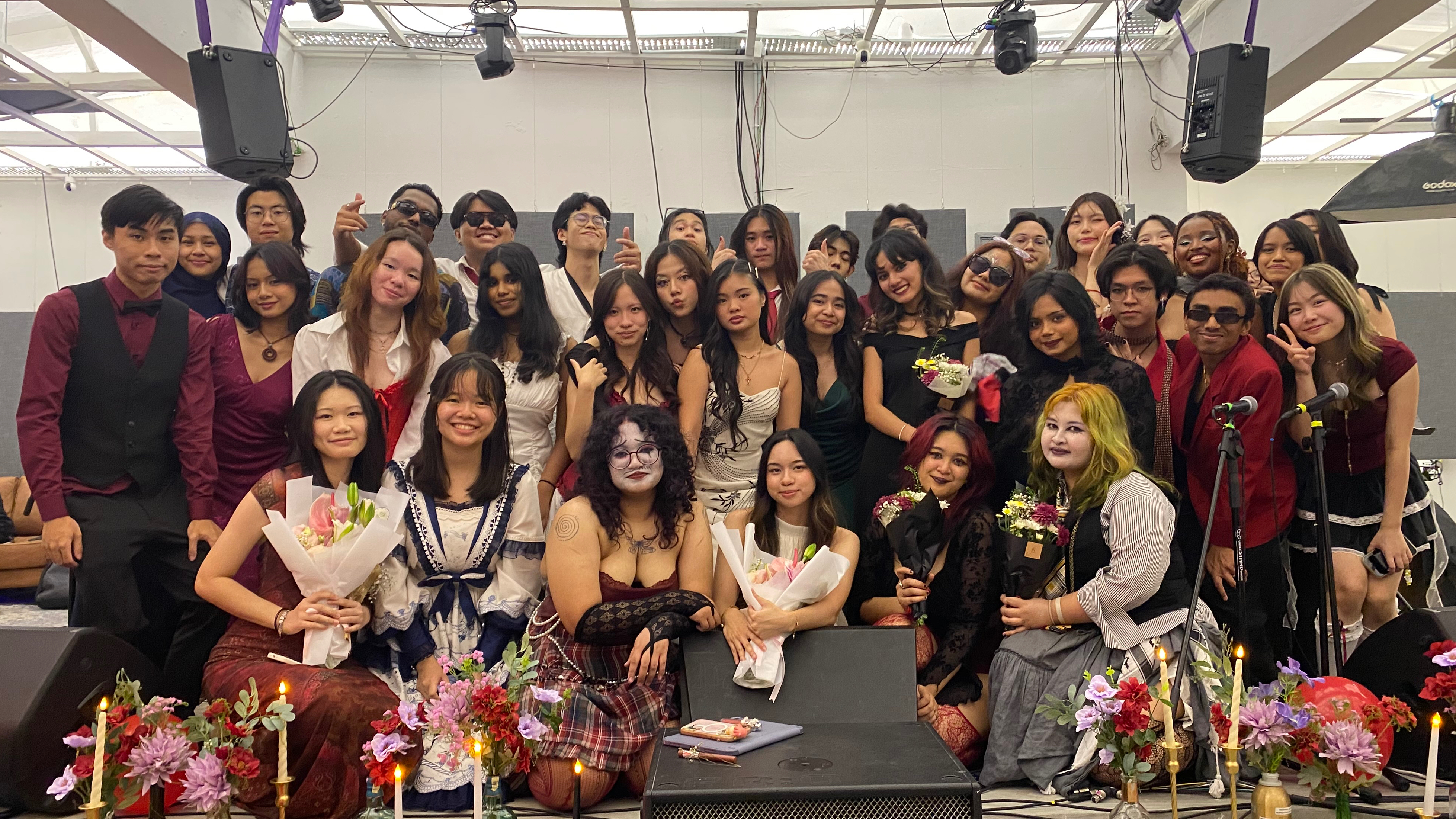 Group photo of. the music clubs students