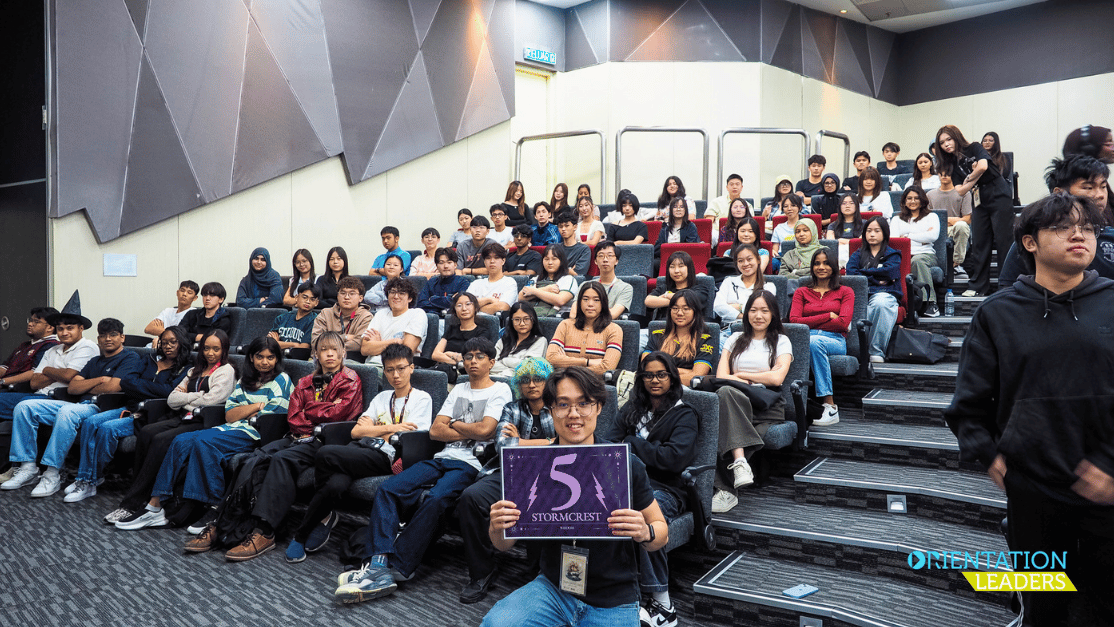 students posing for picture during engagement day