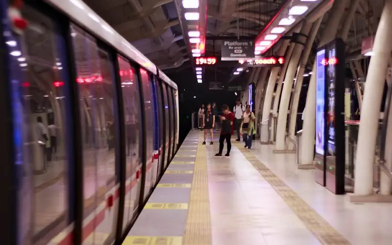 LRT station at Malaysia