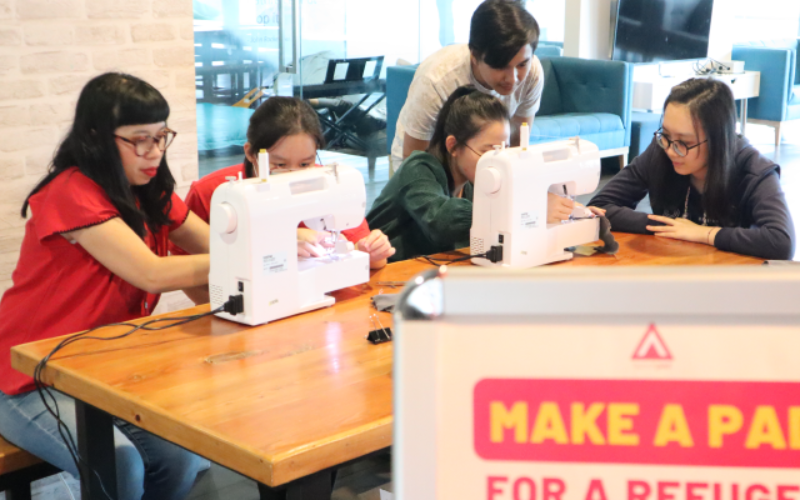 Sewing reusable sanitary pads