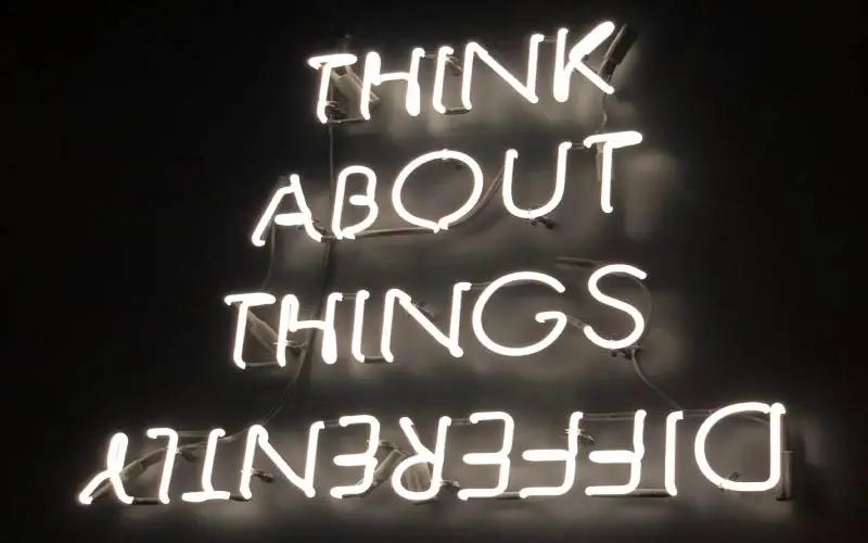 think about things differently