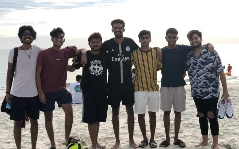 Group picture of male friendship