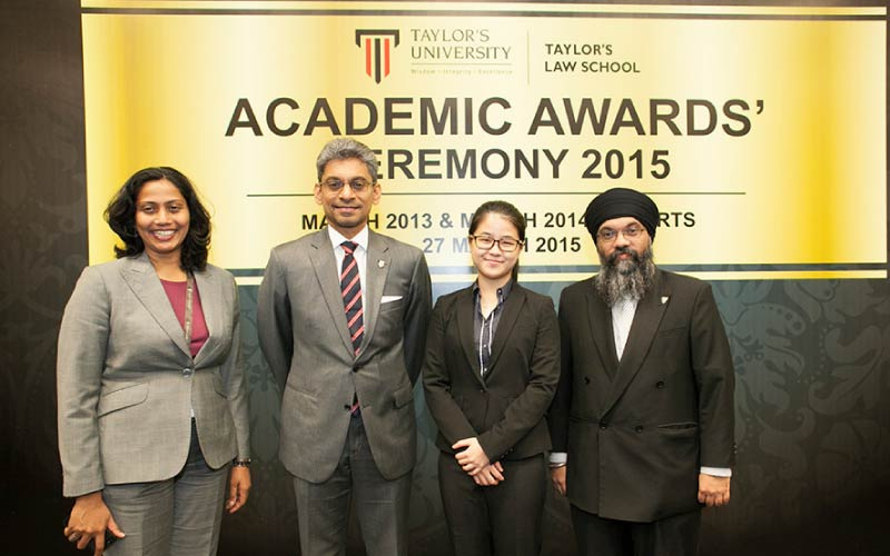 taylor's academics in a group photo