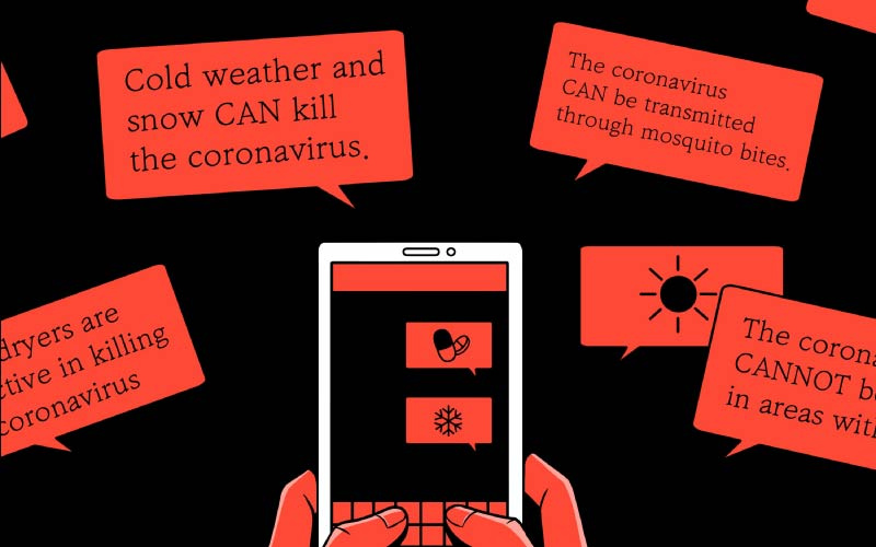 Texts about covid instilling fear